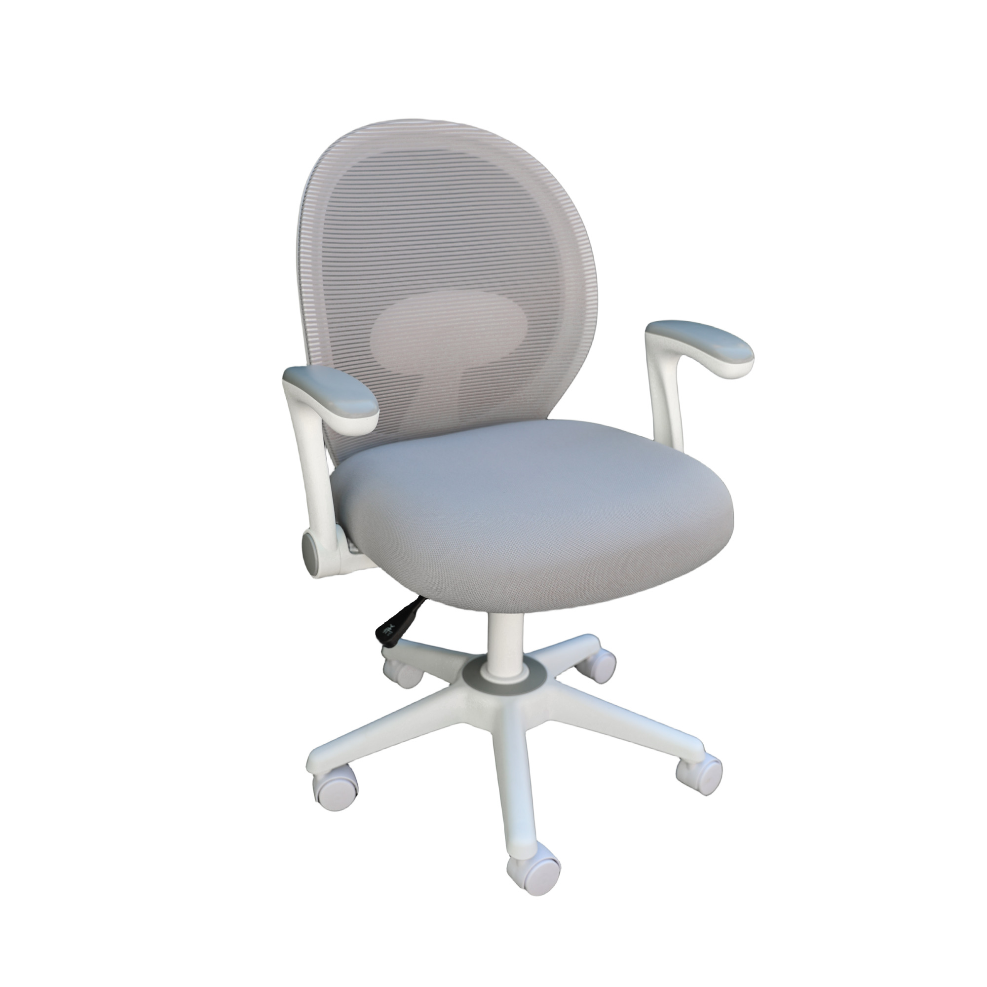 Norstar BOSS, Grey Mesh, Flip Arm, Task Chair, White Frame, Included (qty.) 1 Model# B676WT-GY